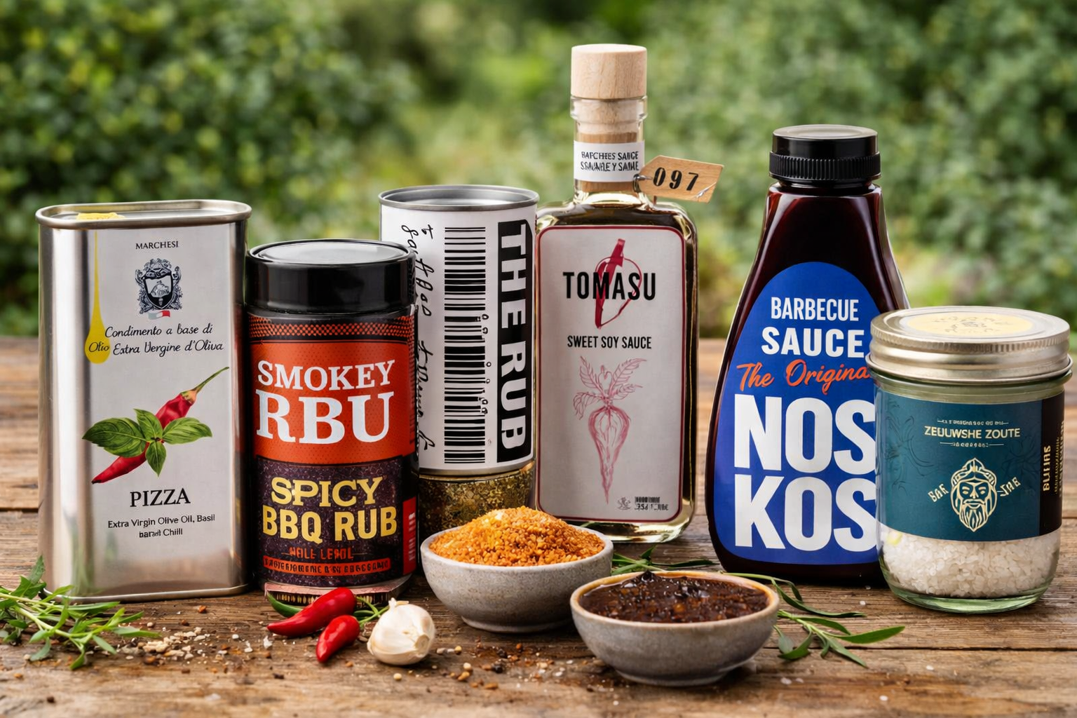 Smaakmakers voor BBQ, koken & culinaire gerechten