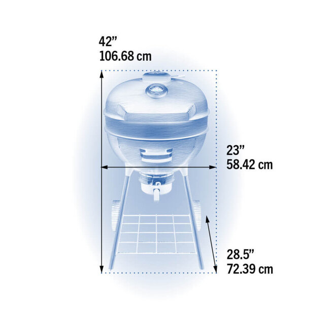 Napoleon PRO 22KM-Leg-3 Houtskool Ketel BBQ