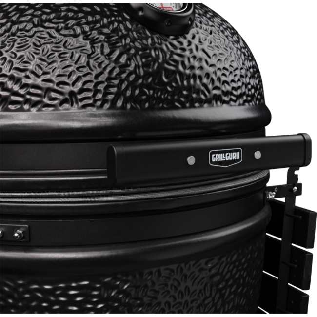 Grill Guru Prime Satijn Zwarte Large Kamado BBQ