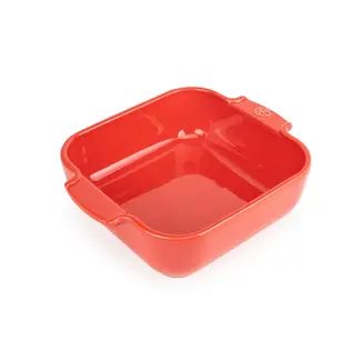 Peugeot Appolia Vierkante keramische ovenschaal Rood