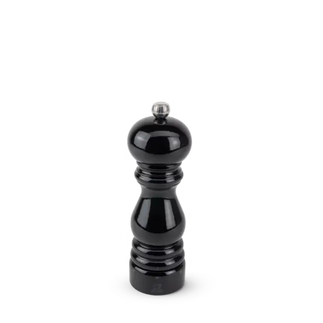 Peugeot Paris pepermolen 18 cm zwart gelakt hout met U-Select maalinstelling