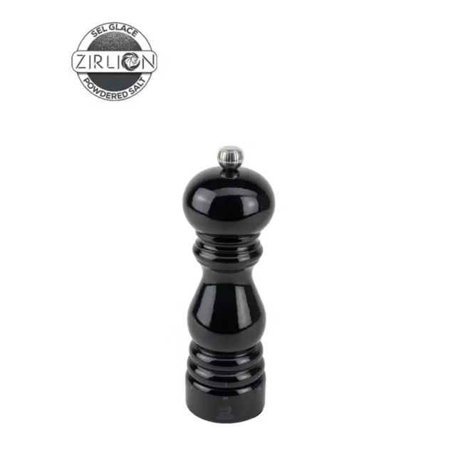 Peugeot Paris zoutmolen 18 cm zwart gelakt hout met U-Select maalinstelling