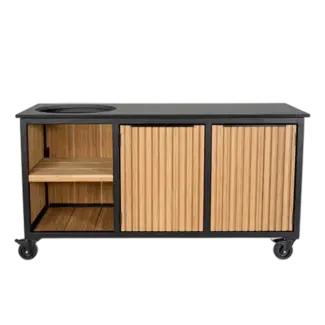 Fraaii Buitenkeukens Buitenkeuken Bamboo Natural Rhombus Inferno