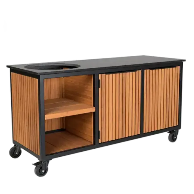 Fraaii Buitenkeukens Buitenkeuken Bamboo Teak Olie Rhombus Inferno