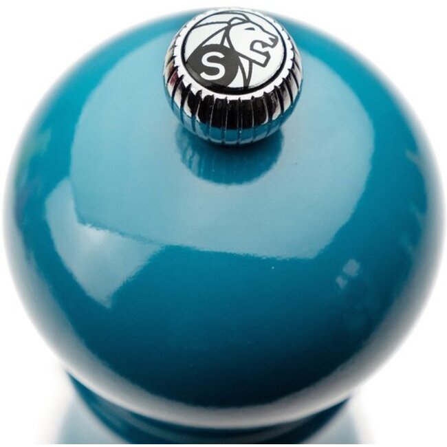 Peugeot Paris zoutmolen 18 cm Oceaanblauw  gelakt hout met U-Select maalinstelling