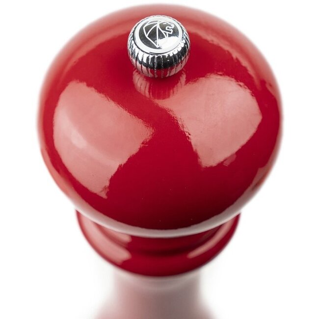 Peugeot Paris zoutmolen 18 cm passierood gelakt hout met U-Select maalinstelling