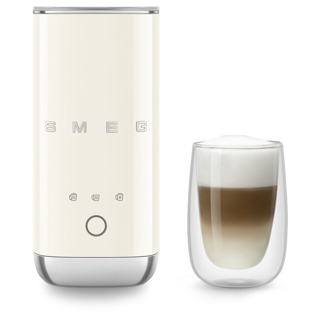 SMEG Melkopschuimer – warm en koud melkschuim met 3 functies voor cappuccino en latte