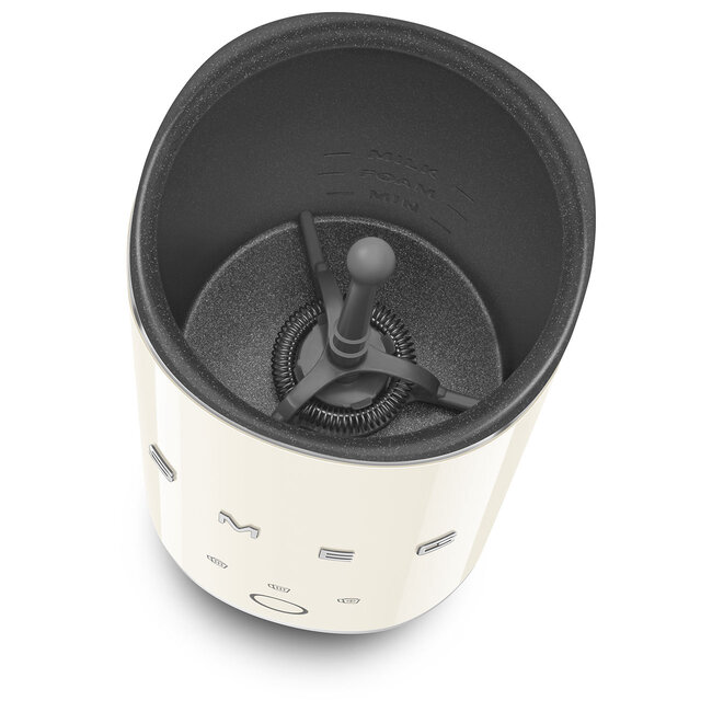SMEG Melkopschuimer – warm en koud melkschuim met 3 functies voor cappuccino en latte