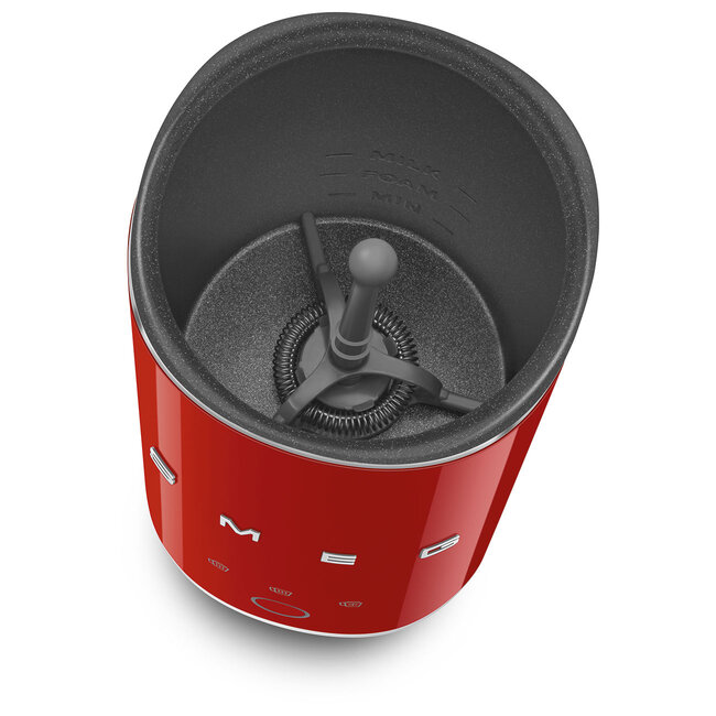 SMEG Melkopschuimer – warm en koud melkschuim met 3 functies voor cappuccino en latte