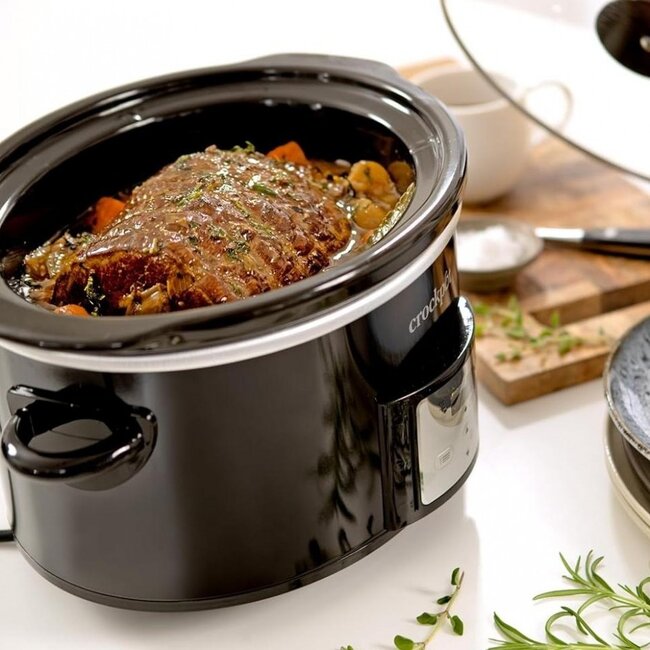 Crock-pot slowcooker 3,5 liter digitaal – programmeerbare timer en warmhoudfunctie voor perfect slow cooking