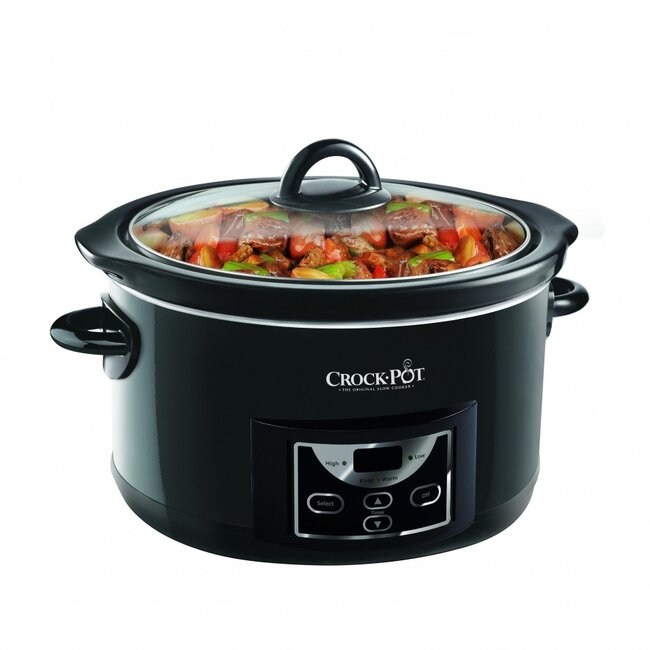 Crock-pot Slowcooker 4,7L digitaal – programmeerbare timer en warmhoudfunctie voor slow cooking
