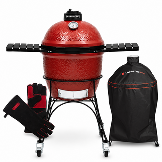 Kamado Joe Classic 1 BBQ Bundel met Hoes & Handschoenen