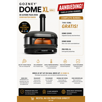 Gozney Pizzaoven Dome Zwart aanbieding