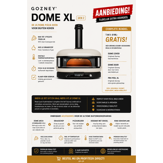 Gozney Pizzaoven Dome Creme XL aanbieding