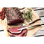 Laguiole Style de Vie Steakvorken met olijfhouten handgreep in luxe 6-delige bestekset voor steak en grillgerechten