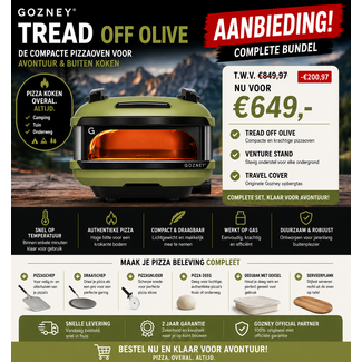Gozney Groene Tread Off Pizzaoven Aanbieding
