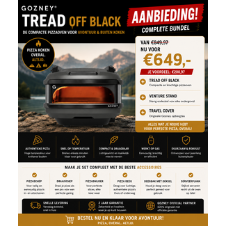 Gozney Zwarte Tread Off Black Pizzaoven Aanbieding