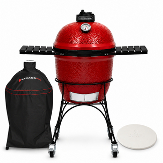 Kamado Joe Classic 1 BBQ Bundel met Hoes & Pizzasteen