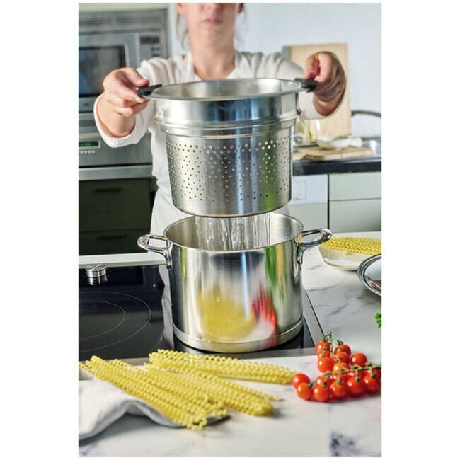 Ibili Specialties 5 pastainzet RVS voor eenvoudig pasta koken en afgieten zonder vergiet