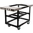 Primo metal cart met RVS zijtafels