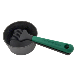 Big Green Egg Gietijzeren Sauspan met Siliconen Kwast