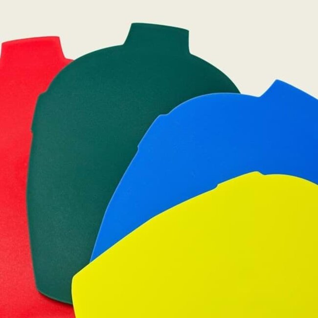 Big Green Egg snijplankjes met houder – set van 4