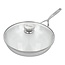 Demeyere Multiline 7 Koekenpan 28 cm met gratis glazen deksel – RVS pan voor inductie en gas