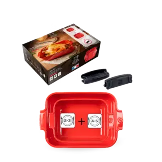 Peugeot Appolia Ovenschalenset Rood 25 en 32 cm