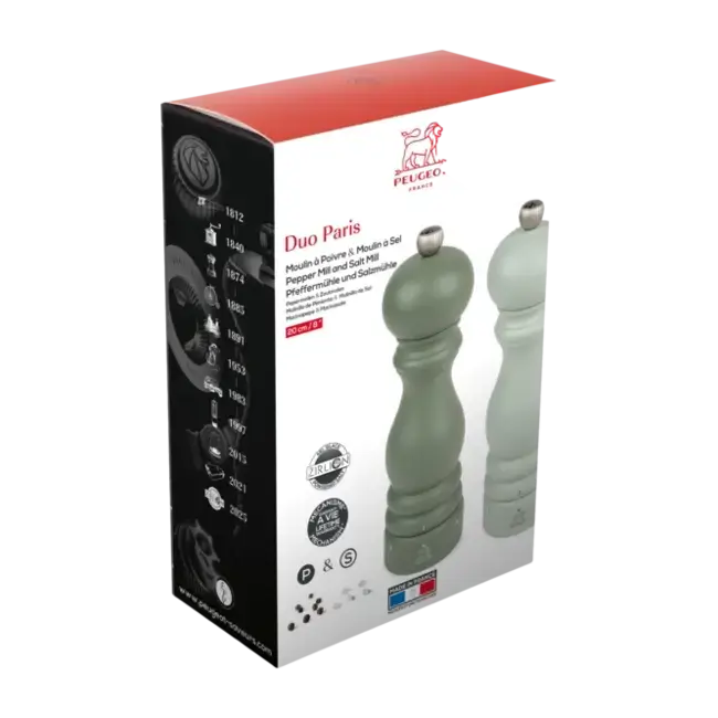 Peugeot Paris U-Select Peper- en Zoutmolenset 20 cm – Varengroen en Saliegroen
