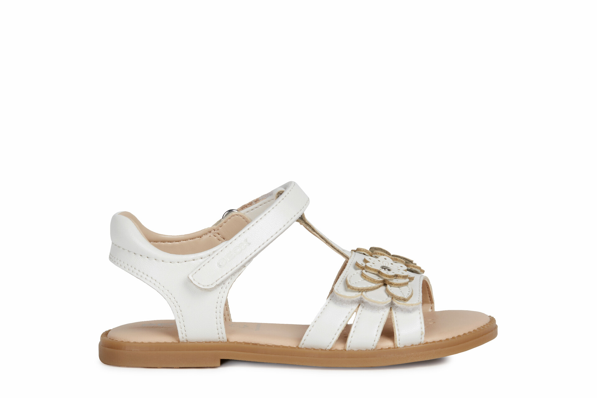 geox white sandals