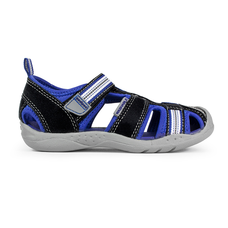 Pediped Boys Sahara Black King Blue - Shoes for Children