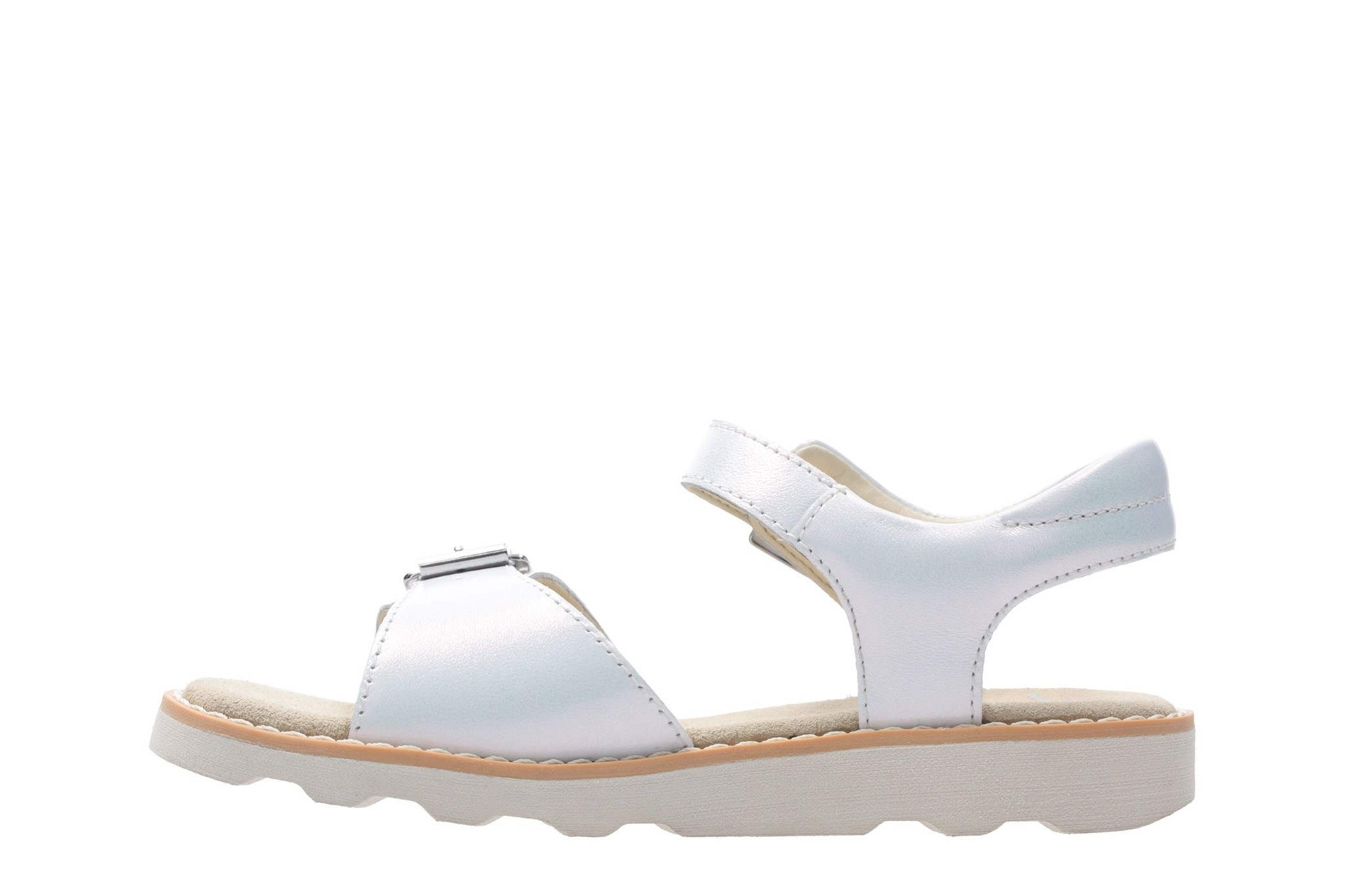 Clarks Crown Bloom White Junior