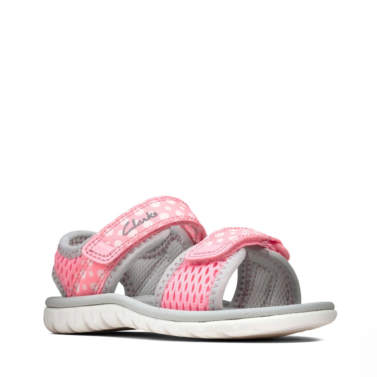 clarks sandals pink
