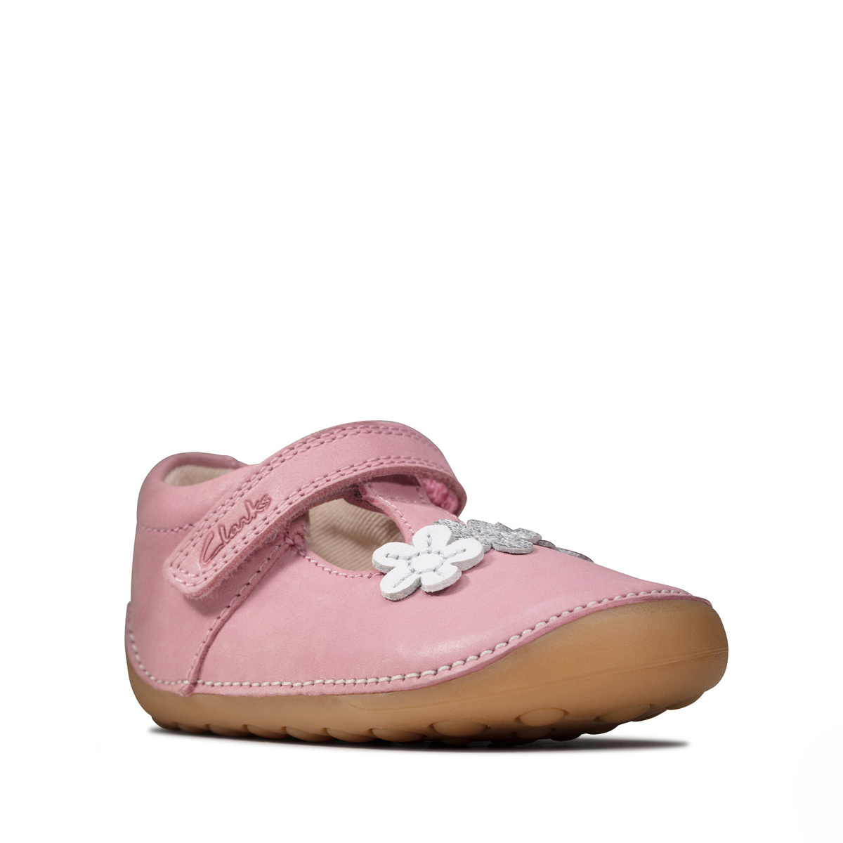 clarks girls pink shoes