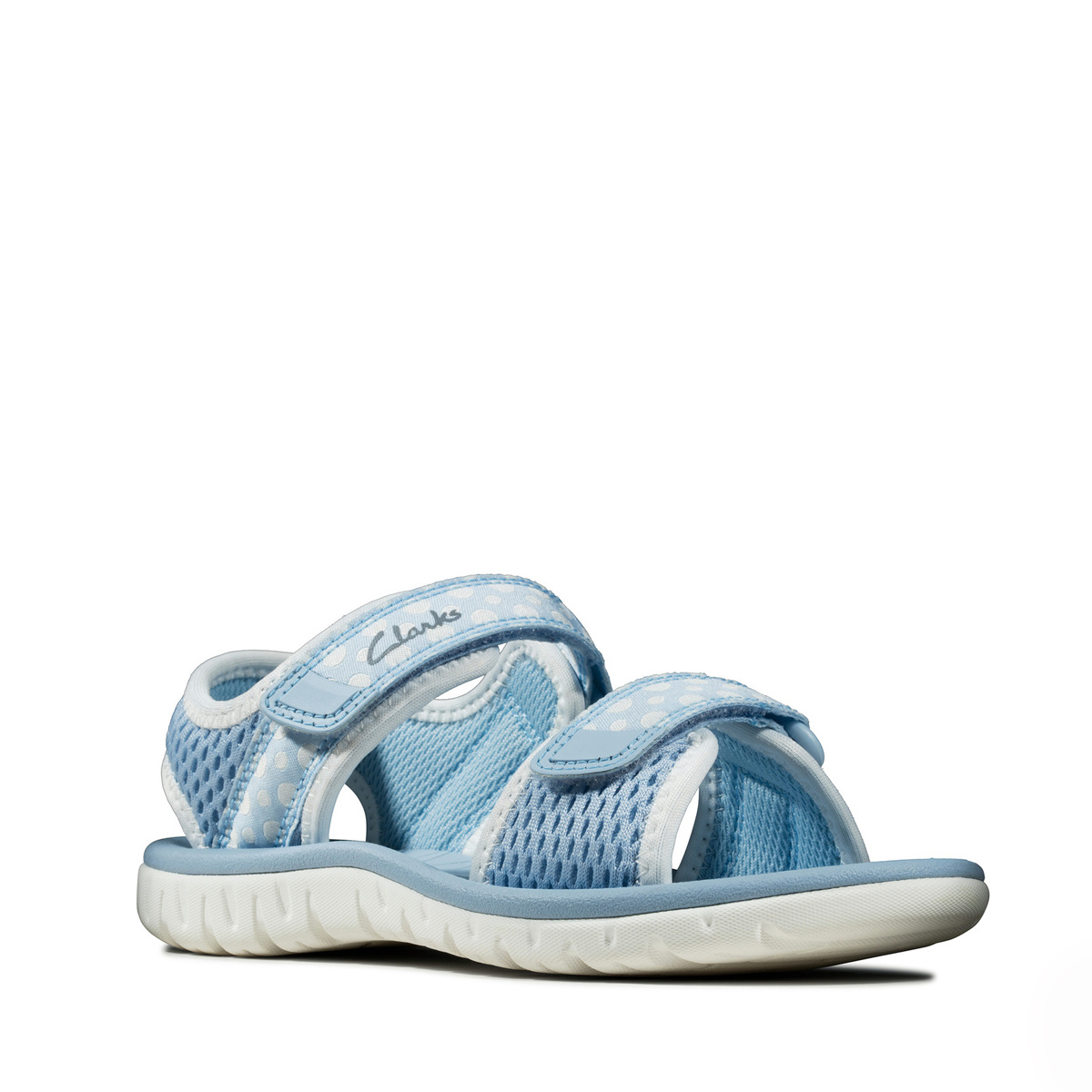 clarks flip flops kids blue