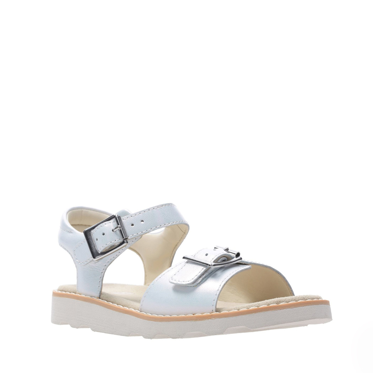 Clarks Crown Bloom White Junior