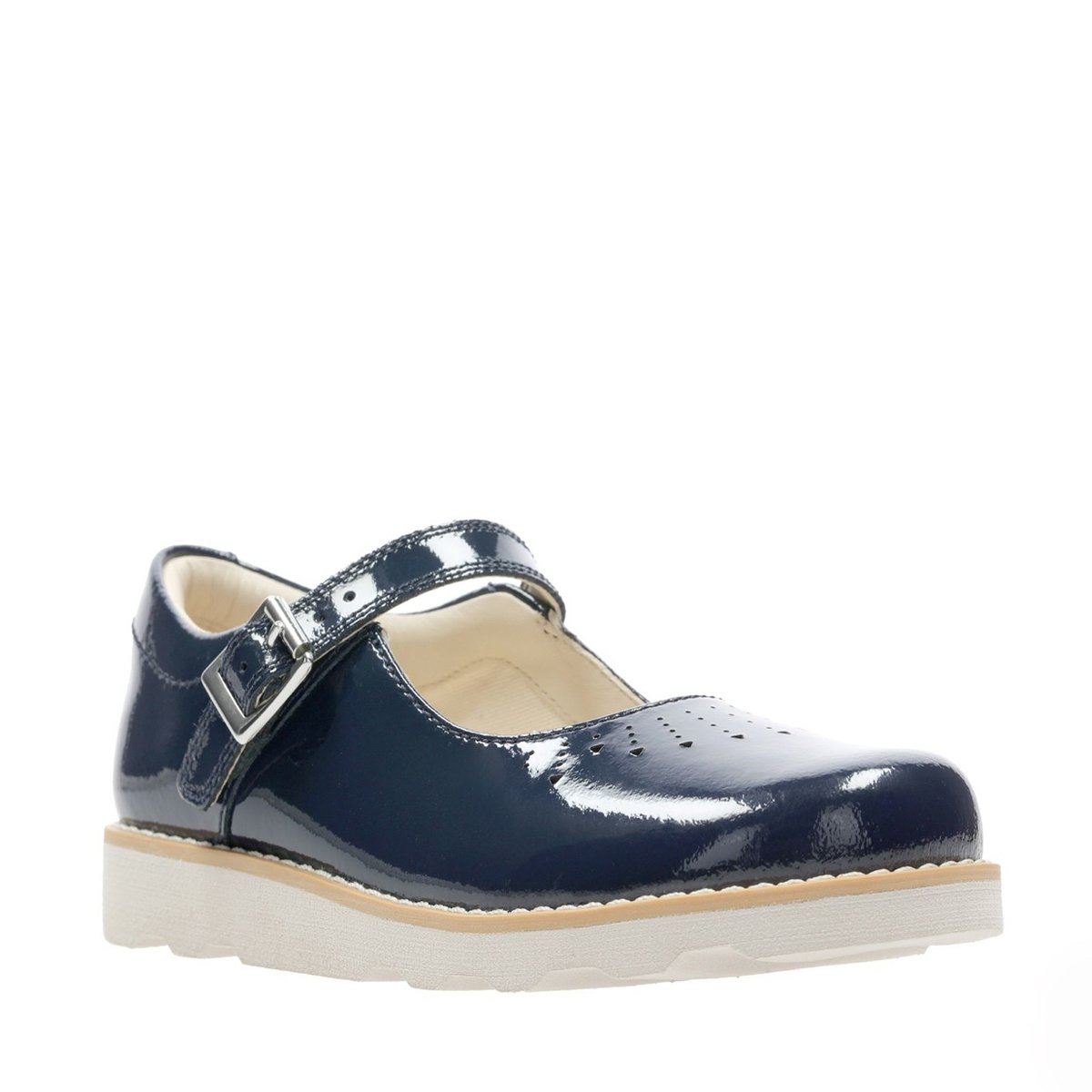 clarks navy t bar shoes