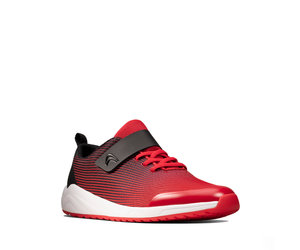 black and red clarks