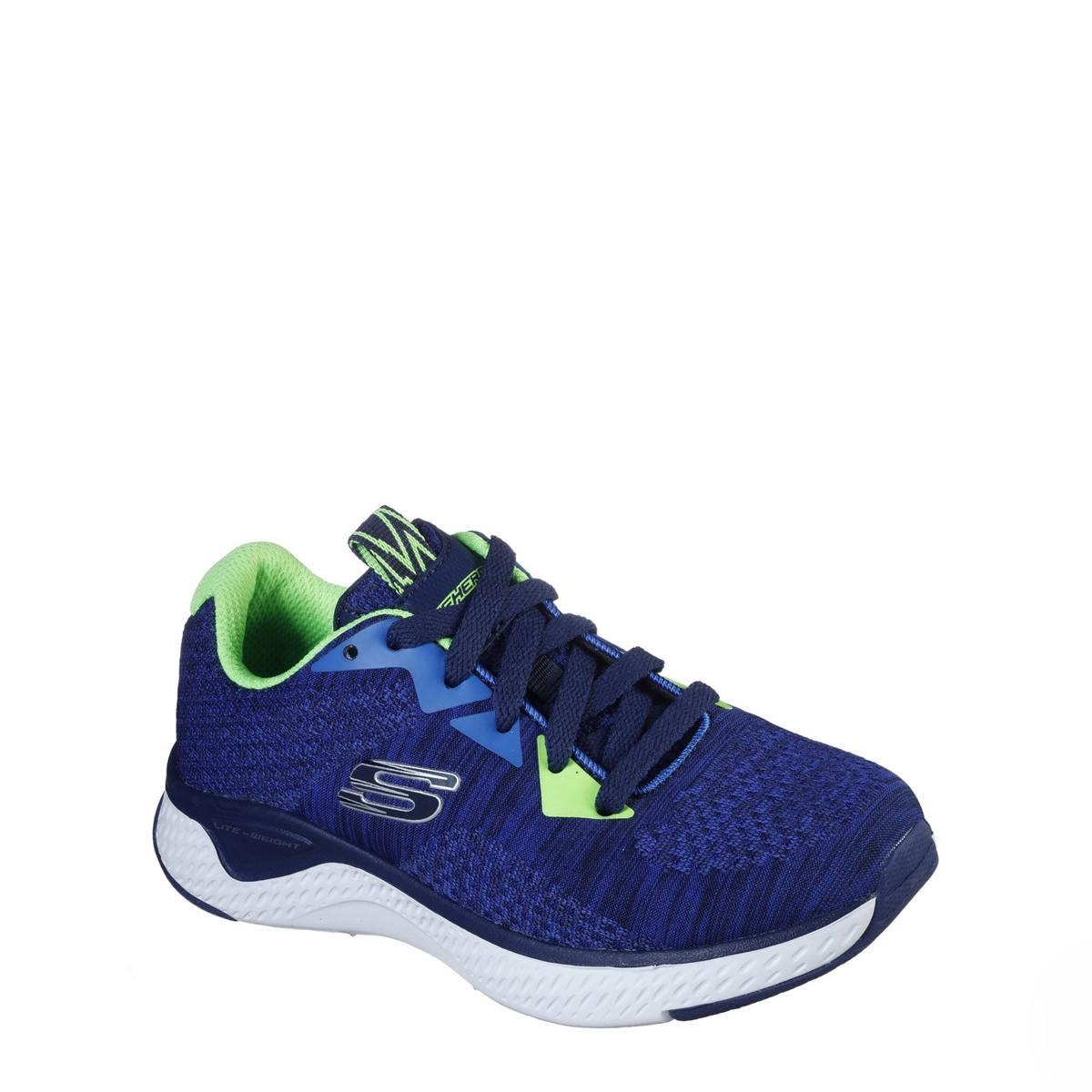skechers navy solar fuse trainers