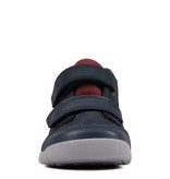 Clarks Rex Park Navy Leather Junior