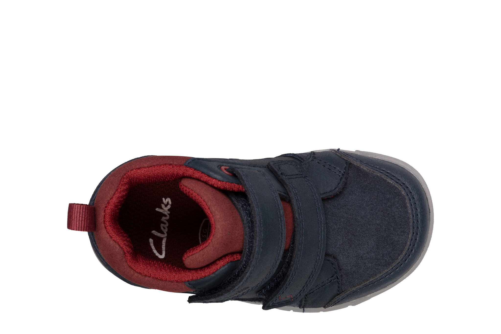 Clarks Rex Park Navy Leather Junior