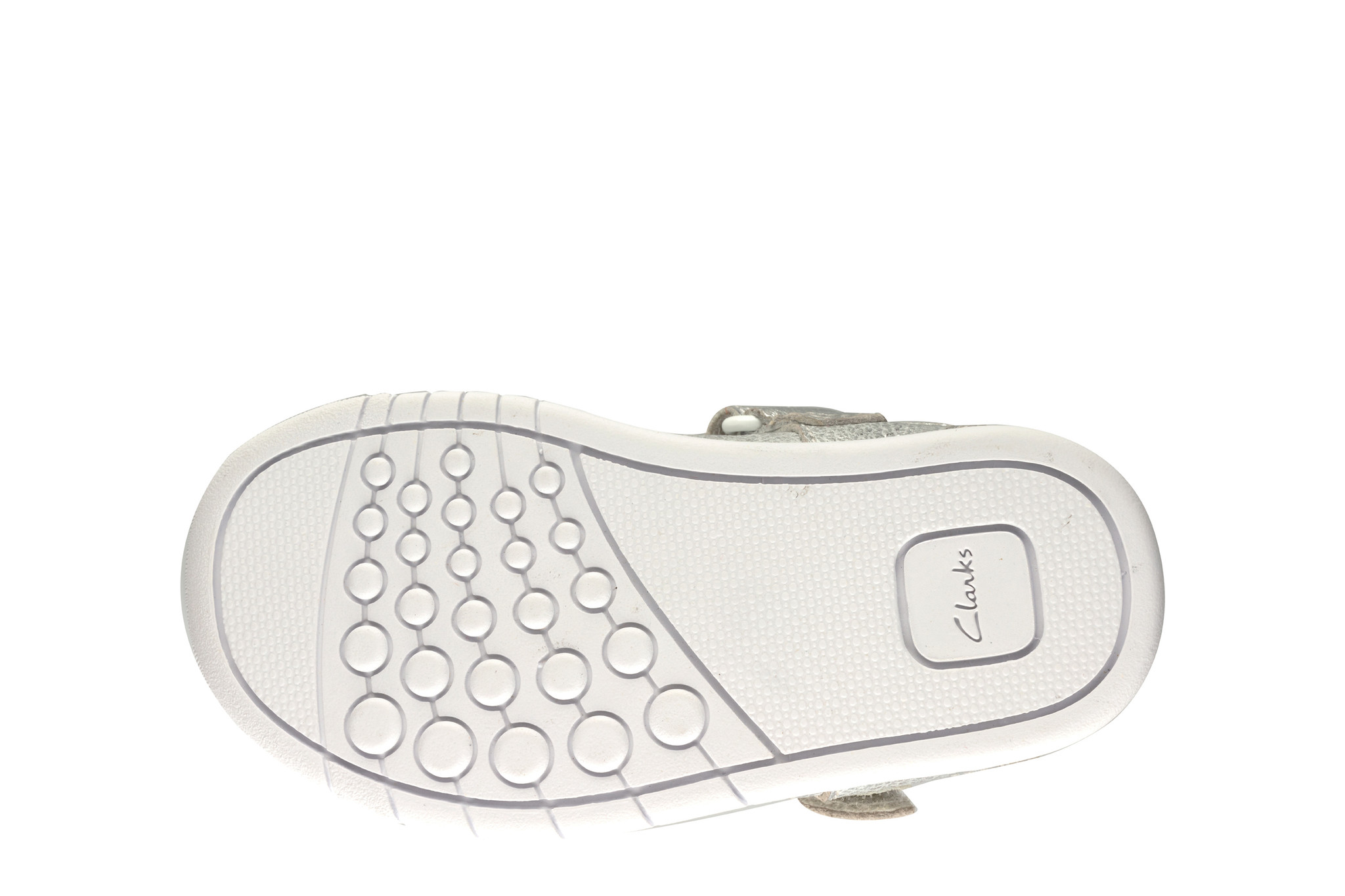 Clarks Emery Dot Silver Junior