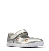 Clarks Emery Dot Silver Junior