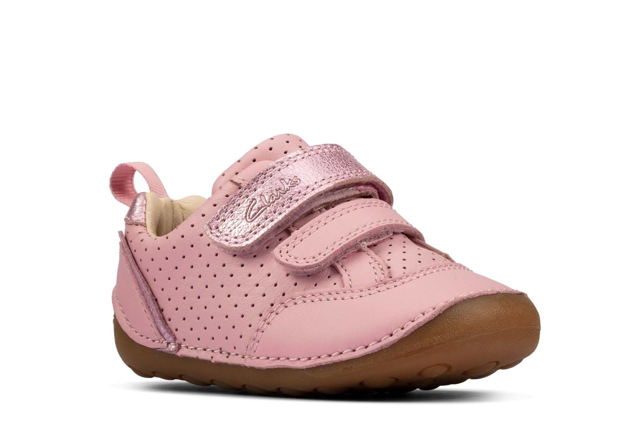 Clarks Tiny Sky Light Pink Leather