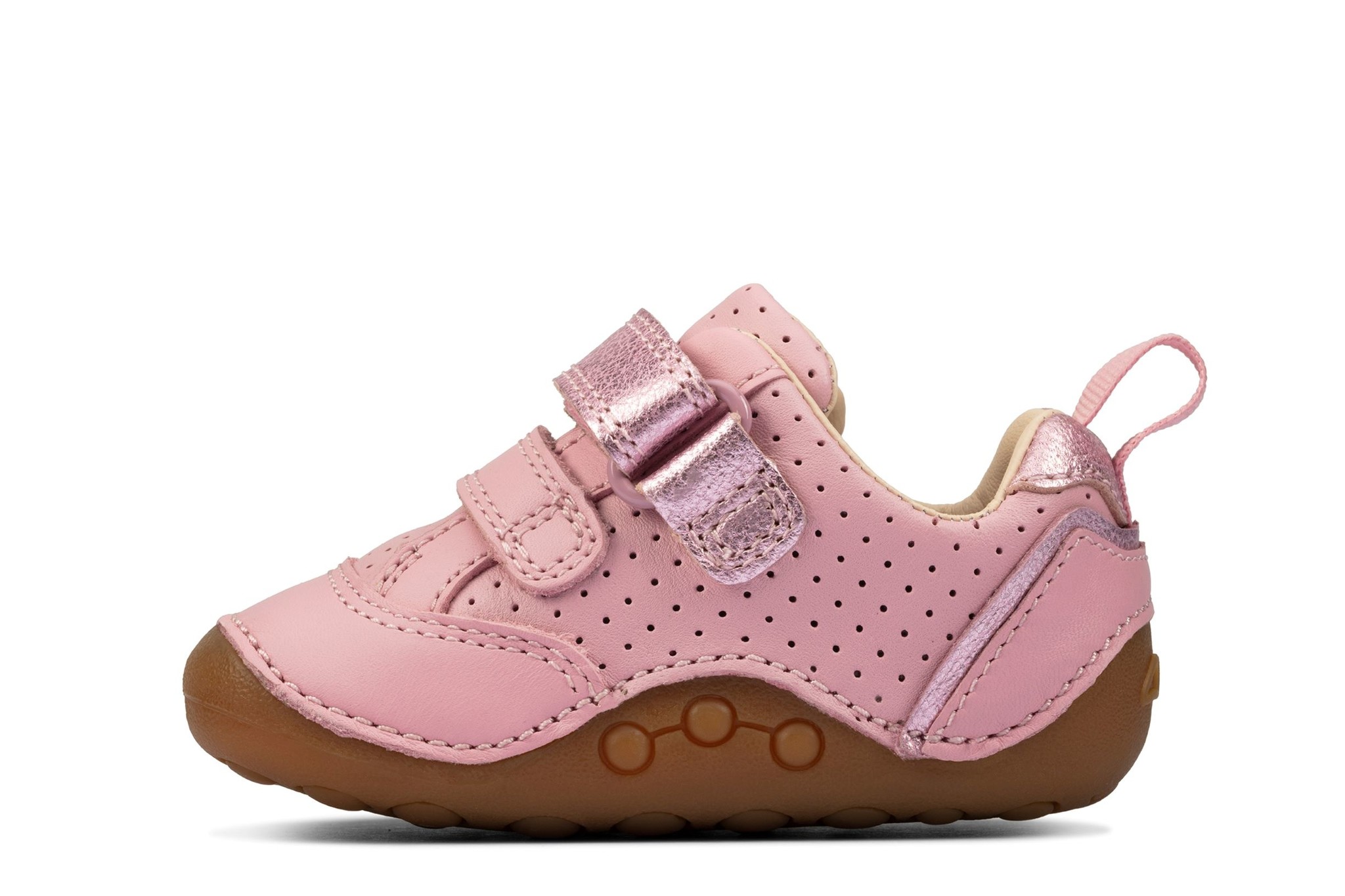 Clarks Tiny Sky Light Pink Leather