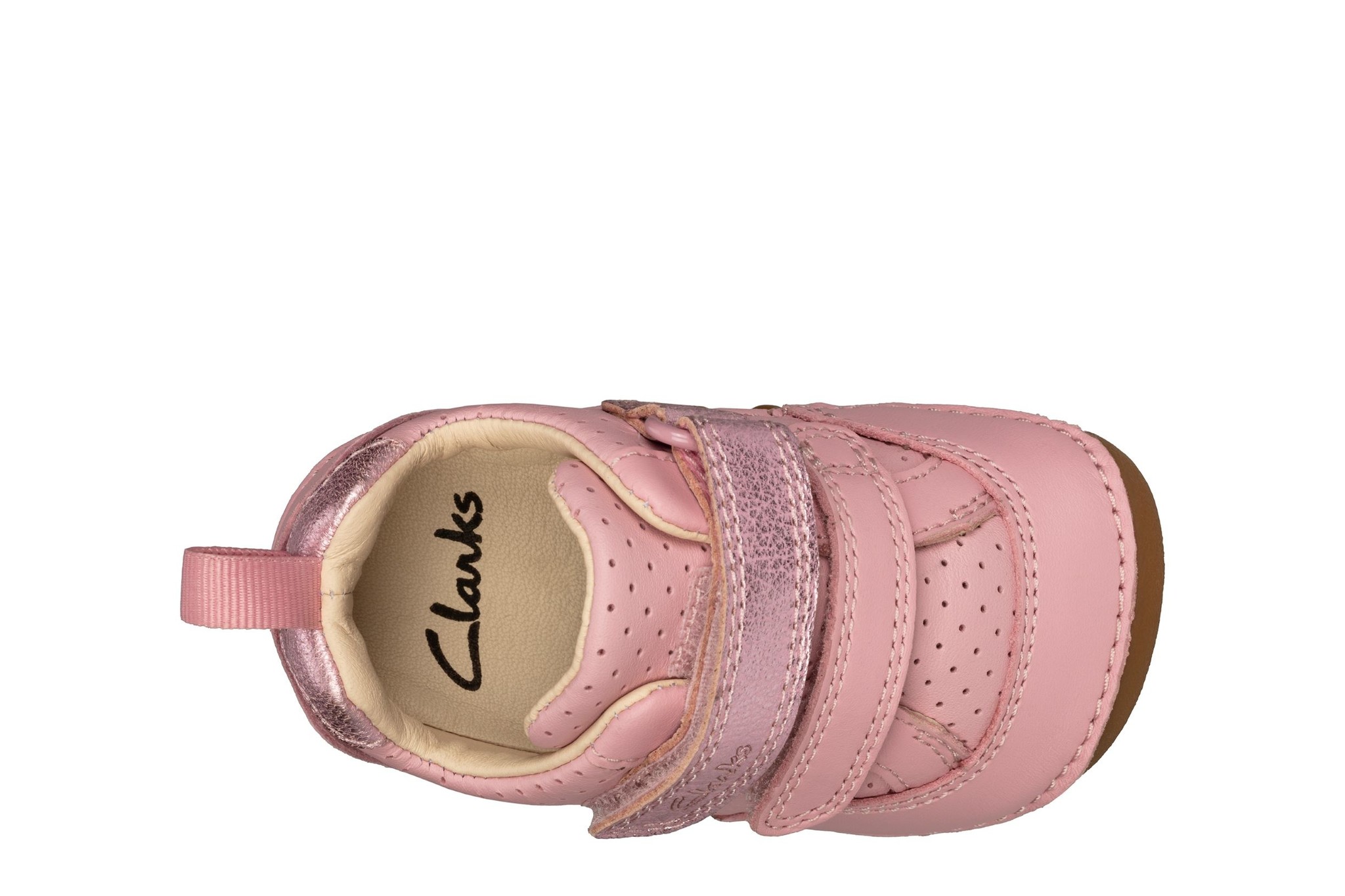 Clarks Tiny Sky Light Pink Leather