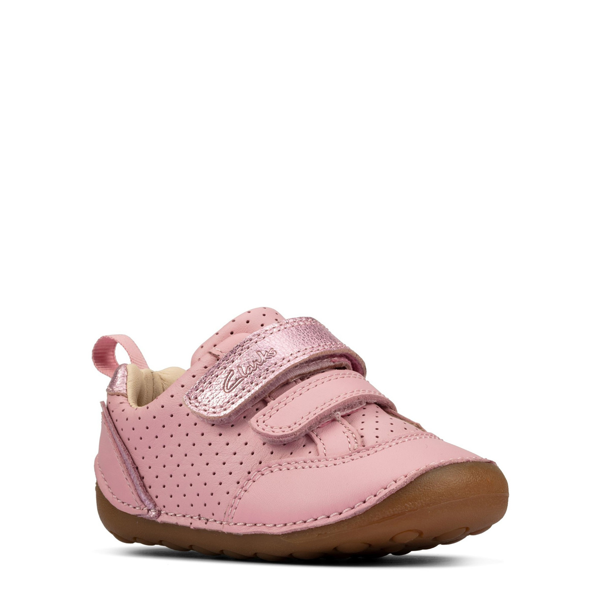 Clarks Tiny Sky Light Pink Leather