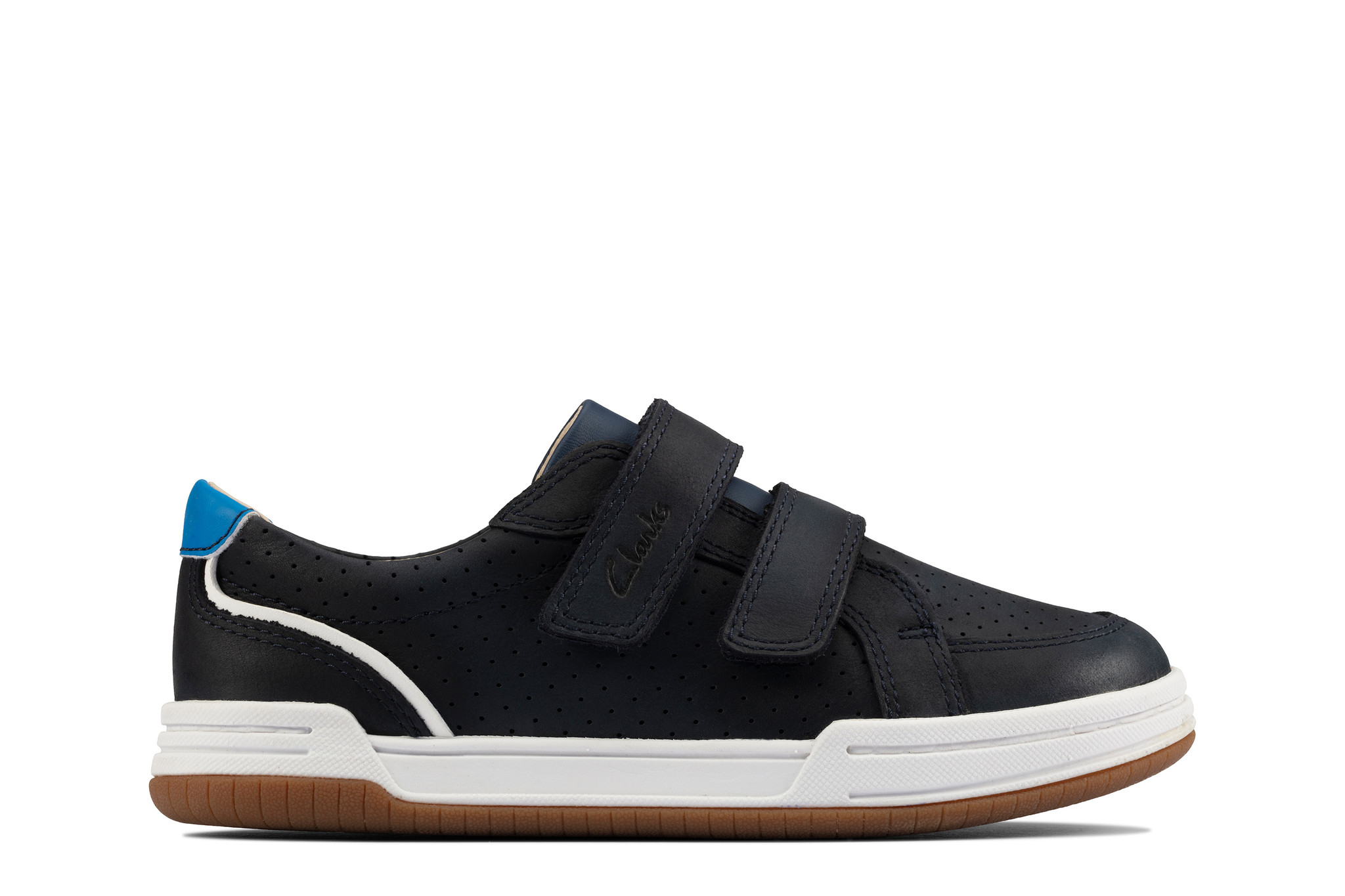 Clarks Fawn Solo Navy Junior