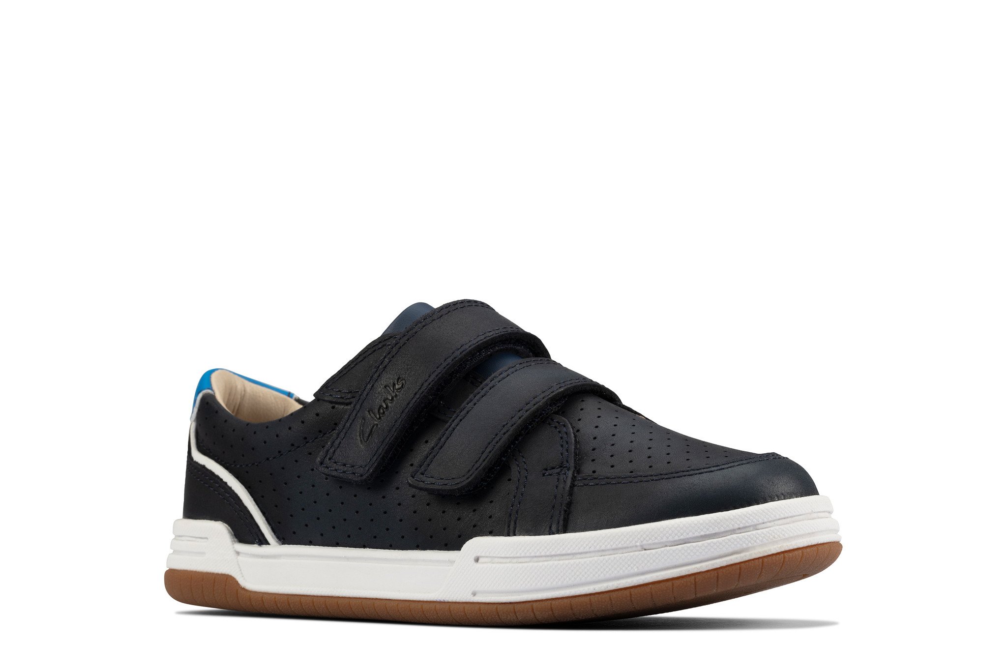 Clarks Fawn Solo Navy Junior