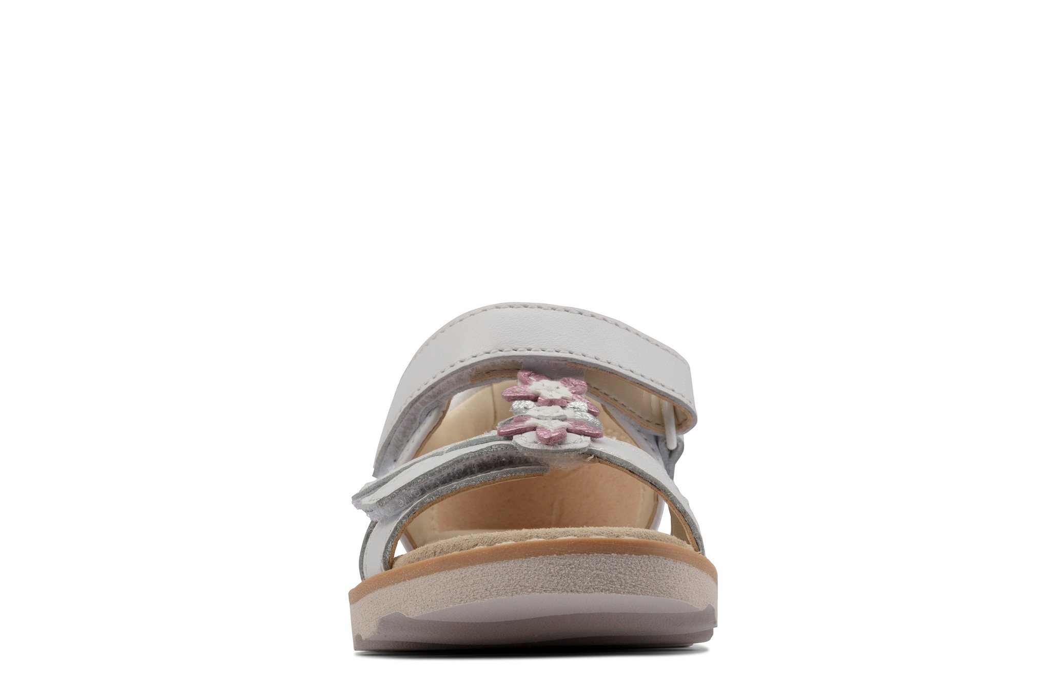 Clarks Crown Flower White Junior